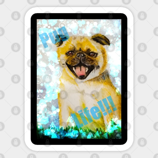 Pug Life Sticker by teenamarie23art